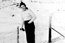 239: Marg Ryan ice skating at Red Island. (1943) [courtesy of Marg (Ryan) Martin]  - daughter of Denis Ryan &amp;amp; Mae Dunphy